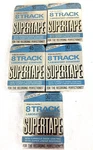 (5)REALISTIC Supertape Track Cartridge 90/45 Min Blank Vintage No 44-843A. Fixed Price $60.00.