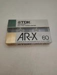 Tdk Ar-x 60 1987 Usa Type I Blank Cassette Tape (1) (sealed). Fixed Price $35.00.