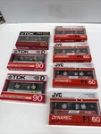 Vintage Tape Lot Tdk SD90JVC Dynarec F1/60 Blank Audio Cassettes Sa. Fixed Price $59.99.