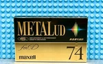 Maxell Metal Ud 74 1992 Japan Type Iv Blank Cassette Tape (1) (sealed). Fixed Price $38.69.