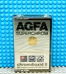 Agfa Superchrom Chromdioxid Ii 60+6 1979 Blank Cassette Tape (1) (sealed). Fixed Price $33.29.