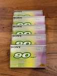 Of 5 Sony Cdix-ii 90 Audio Cassette. Type High Bias. New Sealed. Fixed Price $38.00.