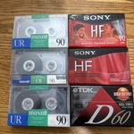 Sealed Maxwell UR90 Sony Hf Tdk D60 Cassette Tapes & Minutes. Fixed Price $12.99.