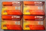 New 4 Lot Tdk HI8120 Superior Grade Camcorder Video Cassette Tapes MP120 Minutes. Fixed Price $22.95.