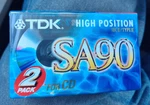 Tdk SA90 Iecii Type High Position Cassette Tapes 2 Pack For Cd New Sealed. Fixed Price $13.88.
