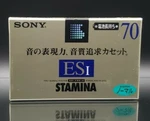 Sony Es-i 70 Stamina Blank Audio Cassette Tape Type Normal Bias, Japan 1996. Fixed Price $25.99.