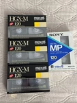 3 Maxell Hgx-m Minutes & Sony P6-120MP Blank Cassette Tapes Brand New. Fixed Price $19.99.