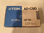 Tdk AD-C90 Acoustic Dynamic Cassette Tape 90MIN Lot Of 10 Japan 1979 New. Fixed Price $199.99.