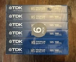 New Sealed Tdk 160 Vhs Blank Tapes Pack Nos 8HR Premium Quality. Fixed Price $25.00.