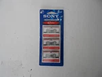 Sony MC-60 Microcassette Blank Tapes 60-MINUTES 3-PACK W/cases New/sealed. Fixed Price $7.99.