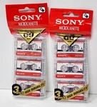 Sony 3 Pack Microcassette Tapes. Fixed Price $8.00.