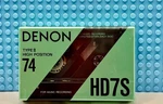 Denon HD7S 74 1990 Usa Type Ii Blank Cassette Tape (1) (sealed). Fixed Price $44.99.