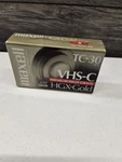 Maxell Camcorder Video Cassettes 1 Vhs-c Tape TC-30 Hgx-gold New Sealed. Fixed Price $6.85.