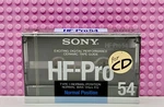 Sony Hf Pro 54 1988 Japan Type I Blank Cassette Tape (1) (sealed). Fixed Price $35.99.