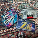 Fuji Zii 100 (X3) Tdk Cd Power 90 (X2) & Sony Hf - Sealed Cassettes. Fixed Price $40.00.