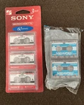 1 Pack Of 3 New Sealed Sony Microcassette Recordable Tapes MC-60 Vintage + 2. Fixed Price $11.00.