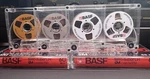 Of 6 Audio Cassettes Basf Gold White Silver. Fixed Price $106.00.