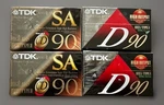 4 Tdk Cassette Tapes Sealed 2 D90 Sa. Fixed Price $27.50.