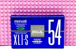 Maxell Xli-s 54 Blue 1992 Japan Type Blank Cassette Tape (1) (sealed). Fixed Price $39.99.