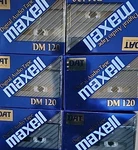(6) Maxell Dm 120 Digital Audio Tape. Fixed Price $95.00.
