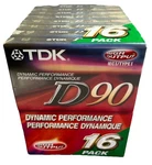 16 Tdk D90 High Output Blank Audio Cassette Tapes Ieci/type Factory Sealed New. Fixed Price $24.99.