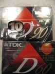 10 Pack Tdk D60 (8) D90 (2) Cassette Tapes Iec I/type Normal Position High Out. Fixed Price $20.00.