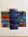 Various Cassette Sony Memorex Tdk Scotch Tonemaster Blank Tape Lot 10 Sealed. Fixed Price $22.95.