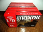 Maxell Blank Tapes Audio Cassette Normal Bias Ur 60 Minutes Pack New. Fixed Price $15.99.