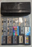 Vtg Lot Mixed Random Cassette Tapes, Alpha X15 Case Maxell 90 Memorex Color. Fixed Price $40.00.