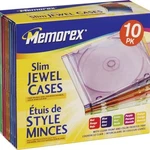 Memorex 10-PACK Cd Slim Jewel Cases 5MM Assorted Colors. Fixed Price $19.98.