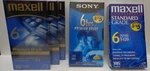 New Sealed Vhs Tapes Sony Maxell Premium Standard T-120 Lot Of 5. Fixed Price $13.99.