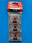Sony 3MC-60 MC60 Microcassette Blank Disc Min Pcs Tapes. Fixed Price $9.40.