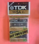 Tdk SA90 High Bias Type Ii Cassette Tapes - 2 Pack New Old Stock Sealed Kmart. Fixed Price $25.95.