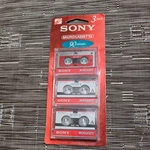 New Sony Micro Cassettes 90 Minute 3-PACK. Fixed Price $11.99.