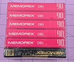 5 Memorex Dbs 90 Audio Cassette Tapes Normal Position + CDX2 100 High Bias Bonus. Fixed Price $24.00.