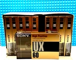 Box Of 10 Sony Ux 60 1989 Japan Type Ii Cassette Tapes (sealed). Fixed Price $224.99.