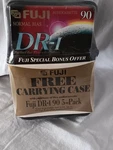 Fuji Audio Cassette Type Dr-i 90 Min. 5 Pack Tapes W/ Free Case. Fixed Price $12.99.