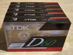 Tdk D-60 Cassette Tapes Brand New Sealed 5 Pack IEC1/TYPE Bias Normal Eq 120. Fixed Price $14.95.