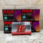 Lot Of 5 Vtg 90S Blank 60-MINUTE Audio Cassettes (4 Rca) (1) Sony, New Sealed. Fixed Price $16.99.