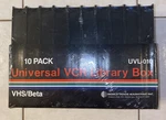 Pack Universal Vcr Vhs/beta Library Album Storage Case Box UVL-010. Fixed Price $23.00.