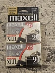 Maxell Xlii 90 Minutes High Bias Audio Cassette Tape 2-PACK New Sealed. Fixed Price $11.59.