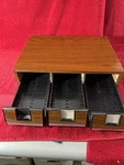42 Cassette Tape 3 Drawer Add Stac Storage Cabinet Case Organizer 12X16 Wood. Fixed Price $12.75.