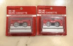 Radioshack MC-90 Micro Cassette Lot Of 2 Tapes Nos- Sealed. Fixed Price $12.00.