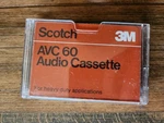 Scotch Avc 60 1972 Usa Type Blank Cassette Tape (1)(SEALED) Nos Display. Fixed Price $15.99.
