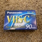 (1) Brand New Sealed Panasonic Vhs-c TC-30 Videocassette Tape.. Fixed Price $6.30.