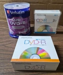 Blank Media Lot 120 Discs Verbatim Azo Dvd+r 100PK Memorex Dvd-r Cd-r New Sealed. Fixed Price $38.25.