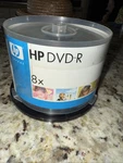 Hp Dvd-r 4.7GB 120MIN 8X New Sealed 50 Pack Spindle 4414. Fixed Price $22.00.