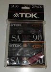 2-PACK Tdk Sa 90 Min 1991 Vintage High Bias Super Avilyn Tape For Cassette Deck. Fixed Price $24.00.