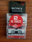 Sony Microcassette Minutes 2 Pack MC-90. Fixed Price $12.50.