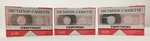 New Certron Dictation D90 Cassette Tapes Sealed - Lot Of 3. Fixed Price $8.00.
